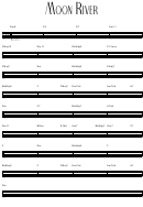 Moon River (spiffing Arrangement) Guitar Chord Chart
