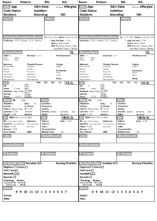 Patient Report Printable pdf