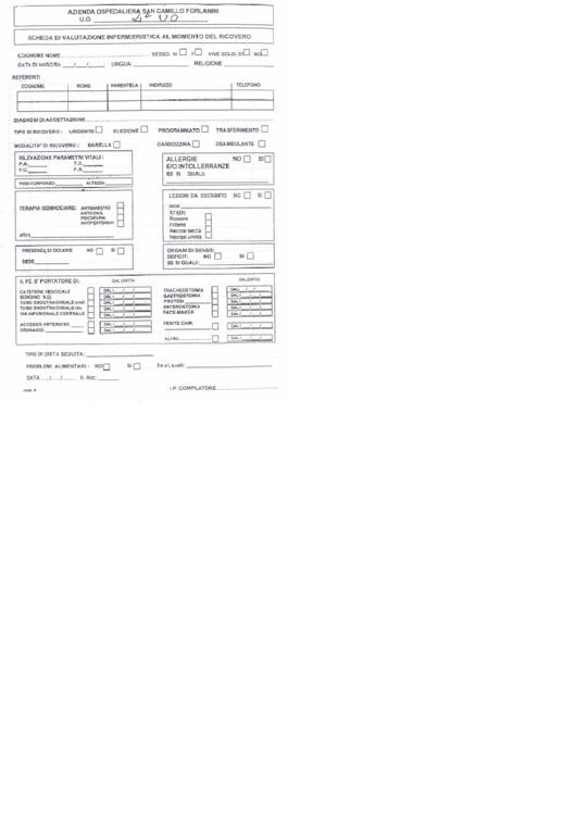 Patient Care Form Spanish Printable pdf