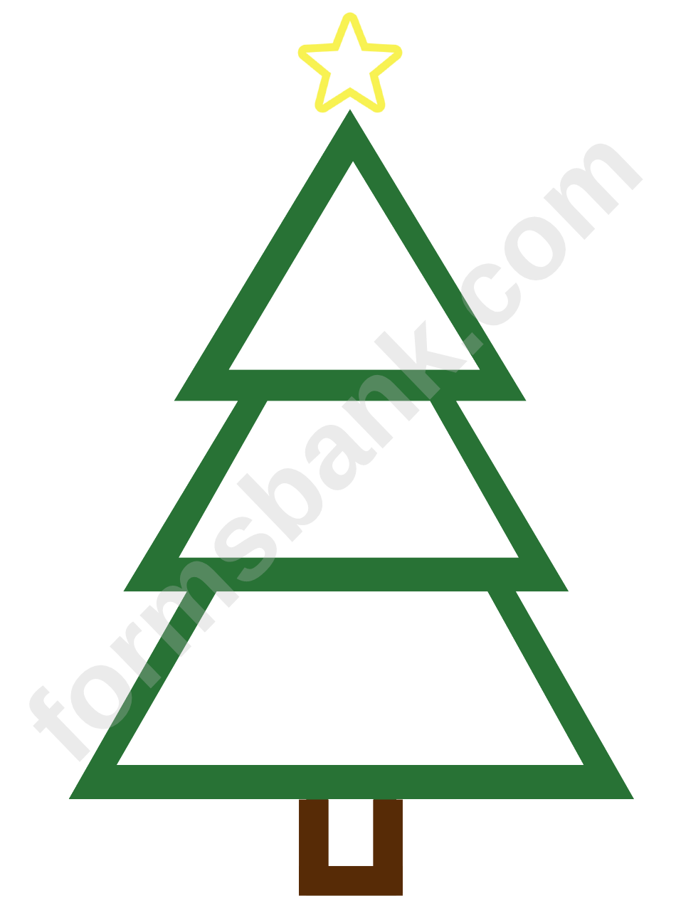 Christmas Tree Template Printable Pdf Download