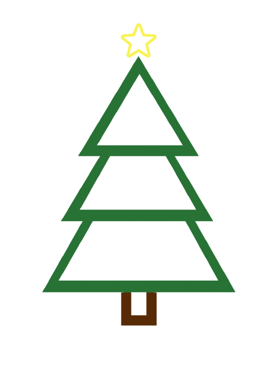 Christmas Tree Template printable pdf download