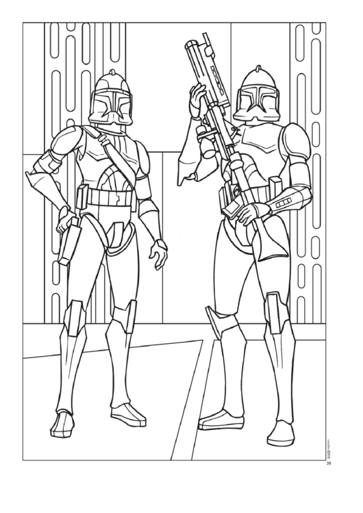 Imperial Stormtroopers Coloring Sheet printable pdf download