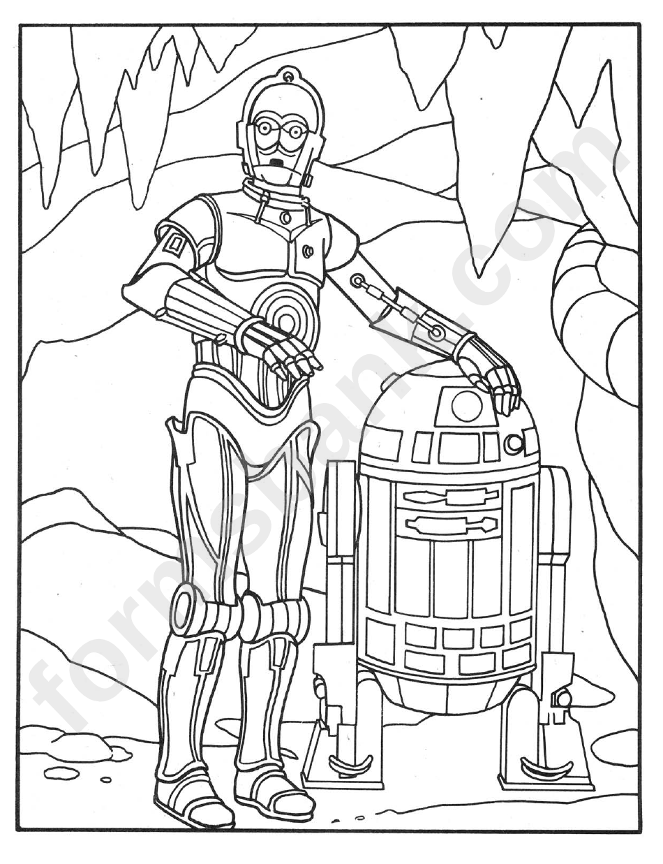 R2d2 Star Wars Coloring Sheets