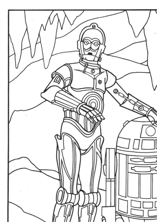 R2d2 Star Wars Coloring Sheets Printable pdf