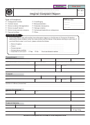 Form Tc-451 - Original Complaint Report