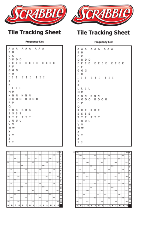 Scrabble Sheets Printable pdf