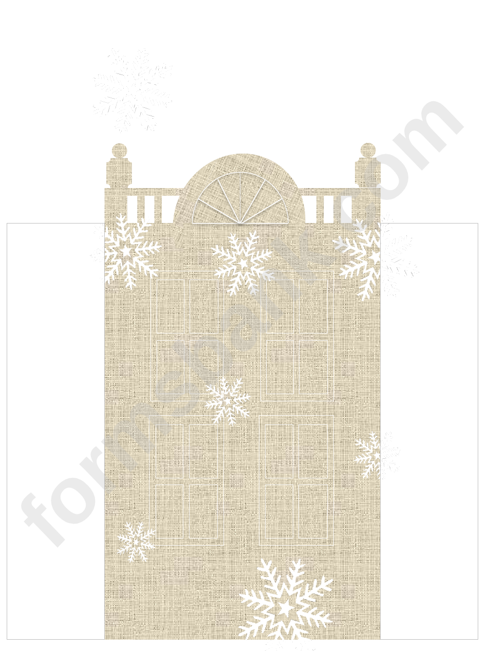 Christmas Cut-Out Card Template