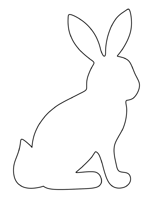 Blank Rabbit Template printable pdf download