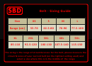 Sbd Belt Sizing Guide