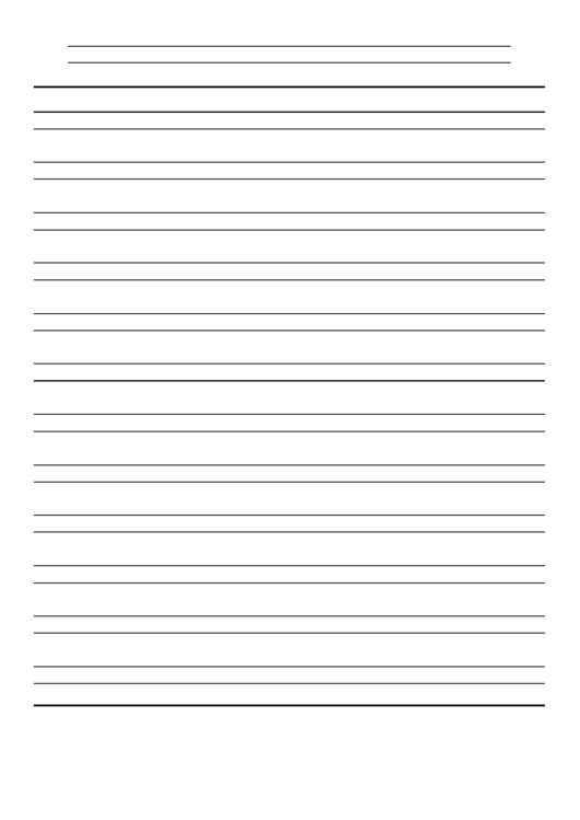 Handwriting - Med Lines Printable pdf