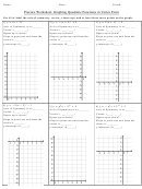 Practice Worksheet Graphing Quadratic Functions In Vertex Form Printable pdf