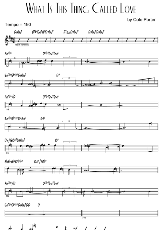 What Is This Thing Called Love Sheet Music Printable pdf