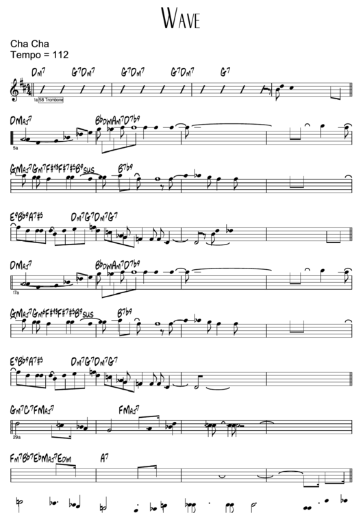 Wave Sheet Music Printable pdf