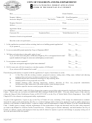 Excavation-fill/ Work In R-w Permit Application Form