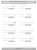 Converting Linear Equations Printable pdf