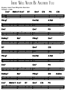 There Will Never Be Another You Sheet Music Printable pdf