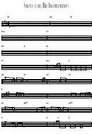 Sway For Bb Instruments Sheet Music