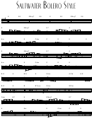Saltwater Bolero Style Sheet Music
