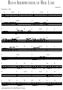 Bossa Interpretation Of Real Love Sheet Music Printable pdf