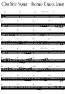 One Note Samba Shuffle Bossa Sheet Music