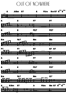 Out Of Nowhere Sheet Music Printable pdf