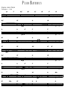 Poor Butterfly Sheet Music Printable pdf