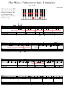 Flea Waltz / Prinsesse To-ben / Flohwalzer Piano Sheet Music