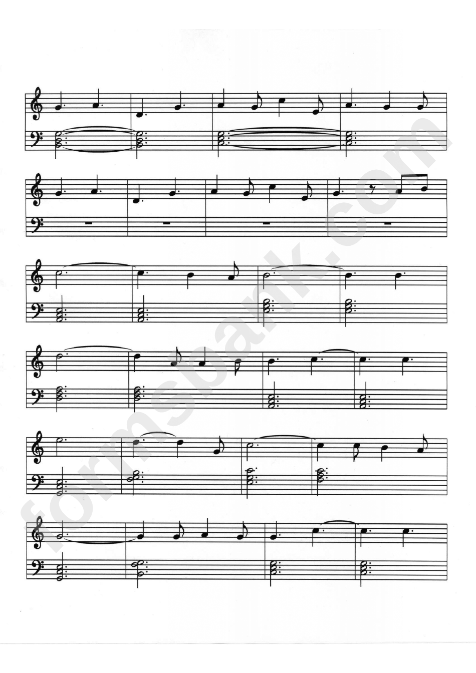 O Holy Night / Cantique De Noel Piano Sheet Music