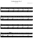 Piano Sheet Music - Liebestraum No.3 Very Easy