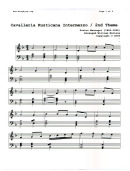 Cavalleria Rusticana Intermezzo Piano Sheet Music