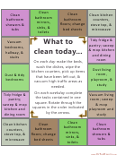 Revisions And Customizations To My Cleaning Schedule