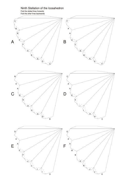Ninth Stellation Of The Icosahedron Paper Model Printable pdf