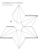 Final Stellation Of The Icosahedron Paper Model