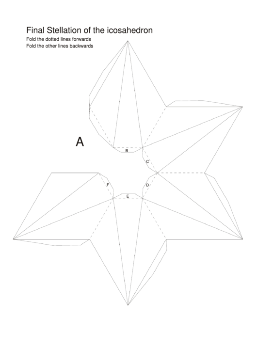 Final Stellation Of The Icosahedron Paper Model Printable pdf