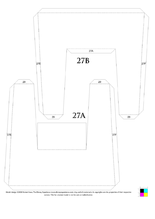 Sleeping Beauty Paper Castle Model:parts 29-34 Printable pdf