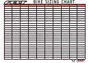 Felt Bike Sizing Chart