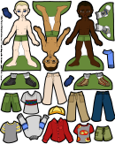 Puck Magnetic Paper Dolls For The Boys