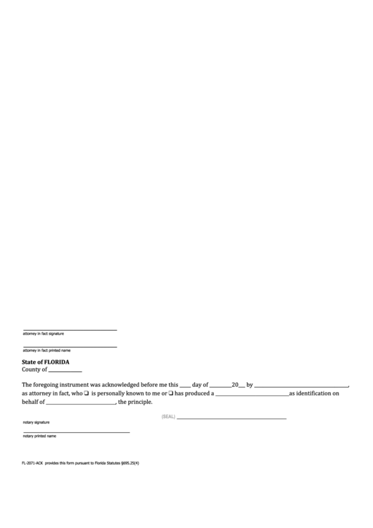 Florida Affidavit Form Printable pdf