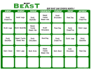 Body Beast Lean Schedule Month 1