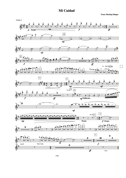 Mi Cuidad Violin 2 Printable pdf