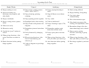 Learning Styles Student Checklist Template