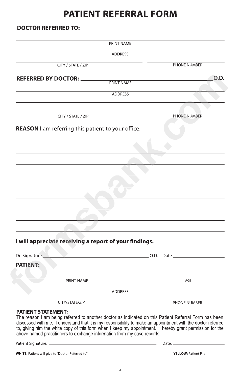 Free Printable Maryland Uniform Consultation Referral Form Printable Forms Free Online