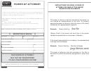 Motor Vehicle Power Of Attorney Form