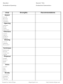 Speech Evaluation Form