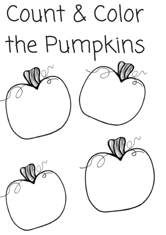 Pumpkins Sheet Printable pdf