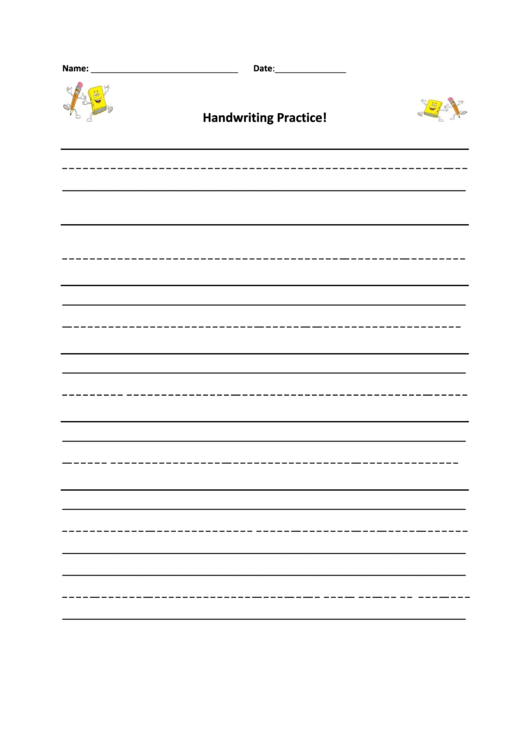 Handwriting Practice Printable pdf