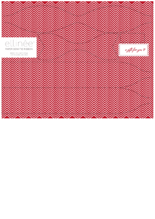 Red Ribbon Paper Template Printable pdf