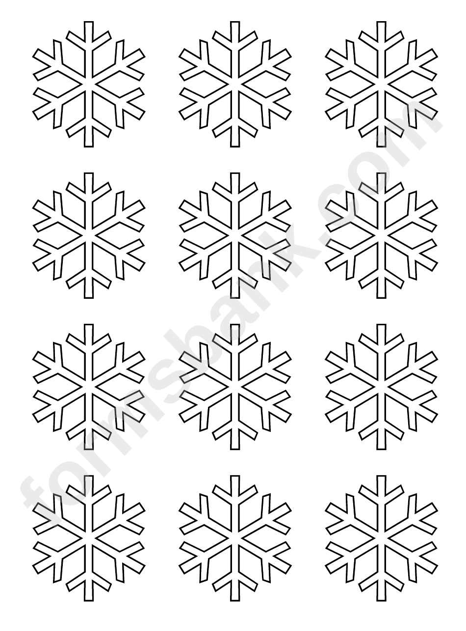 Snowflake Stencil Template