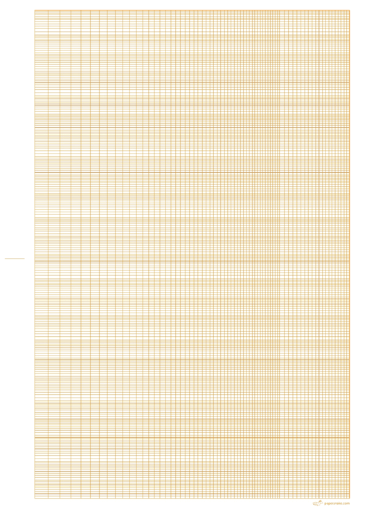 Logarithmic Graph Paper - 8 Decades (Orange On White) Printable pdf