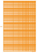 Logarithmic Graph Paper - 7 Decades (orange On White)